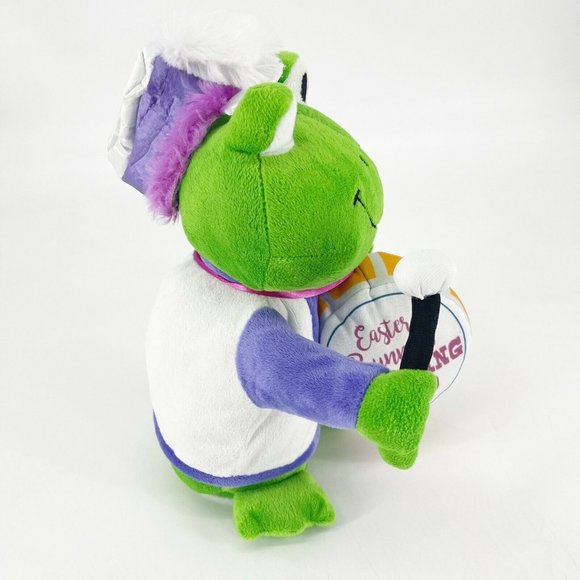 Gemmy FROG Easter Bunny Marching Band Animated Singing Plush Drummer Tested Work - Picture 3 of 12